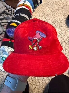 Disney Red Plush Captain Hook Hat